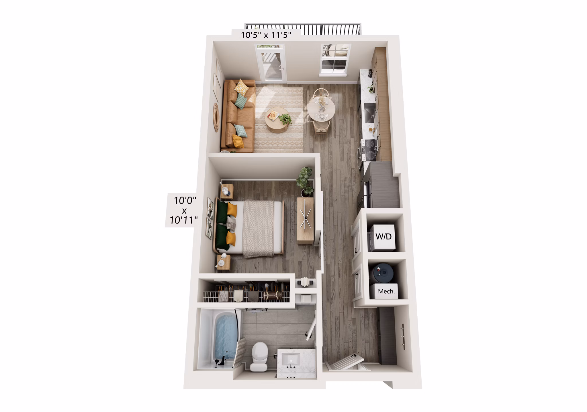 S1 floor plan at Alta Lofts on the Levee Apartments